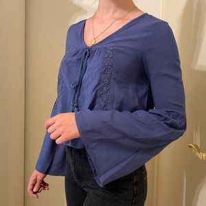 Kendall & Kylie Bell Sleeve Blouse